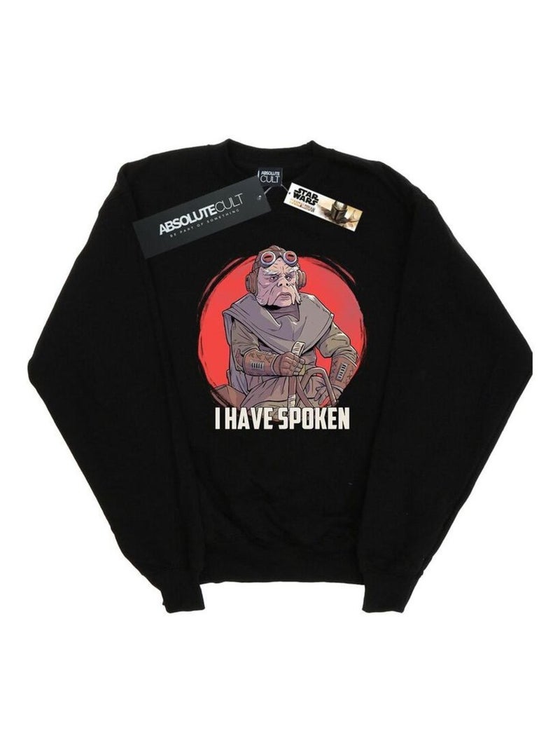 Star Wars - Sweat THE MANDALORIAN HAVE SPOKEN Noir - Kiabi