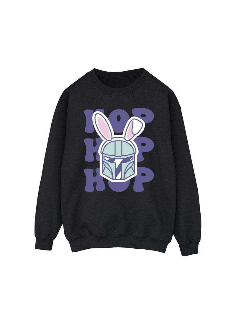 Star Wars - Sweat THE MANDALORIAN HOP INTO EASTER Noir - Kiabi