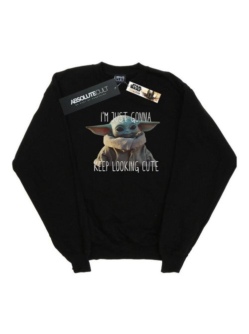 Star Wars - Sweat THE MANDALORIAN KEEP LOOKING CUTE - Kiabi Star Wars - Sweat THE MANDALORIAN KEEP LOOKING CUTE - Kiabi