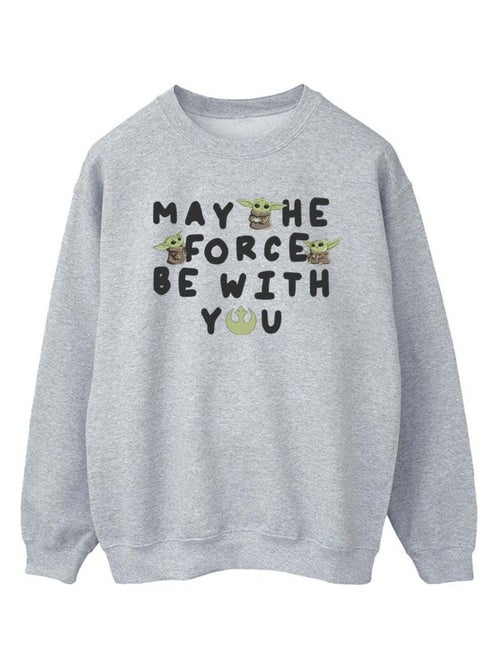 Star Wars - Sweat THE MANDALORIAN MAY THE FORCE BE WITH YOU - Kiabi Star Wars - Sweat THE MANDALORIAN MAY THE FORCE BE WITH YOU - Kiabi