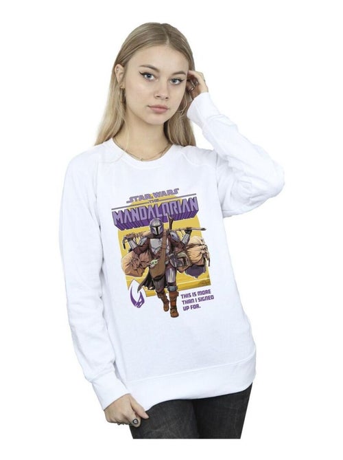 Star Wars - Sweat THE MANDALORIAN MORE THAN SIGNED UP FOR - Kiabi