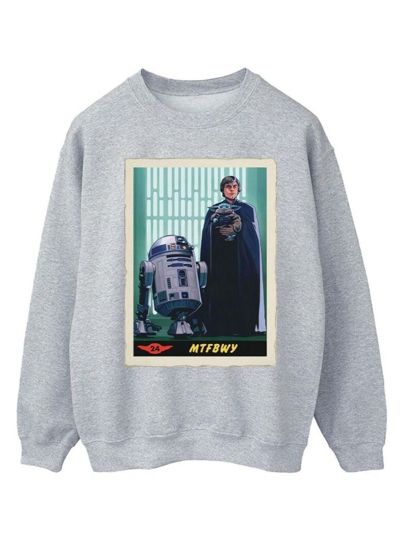 Star Wars - Sweat THE MANDALORIAN MTFBWY Gris chiné - Kiabi