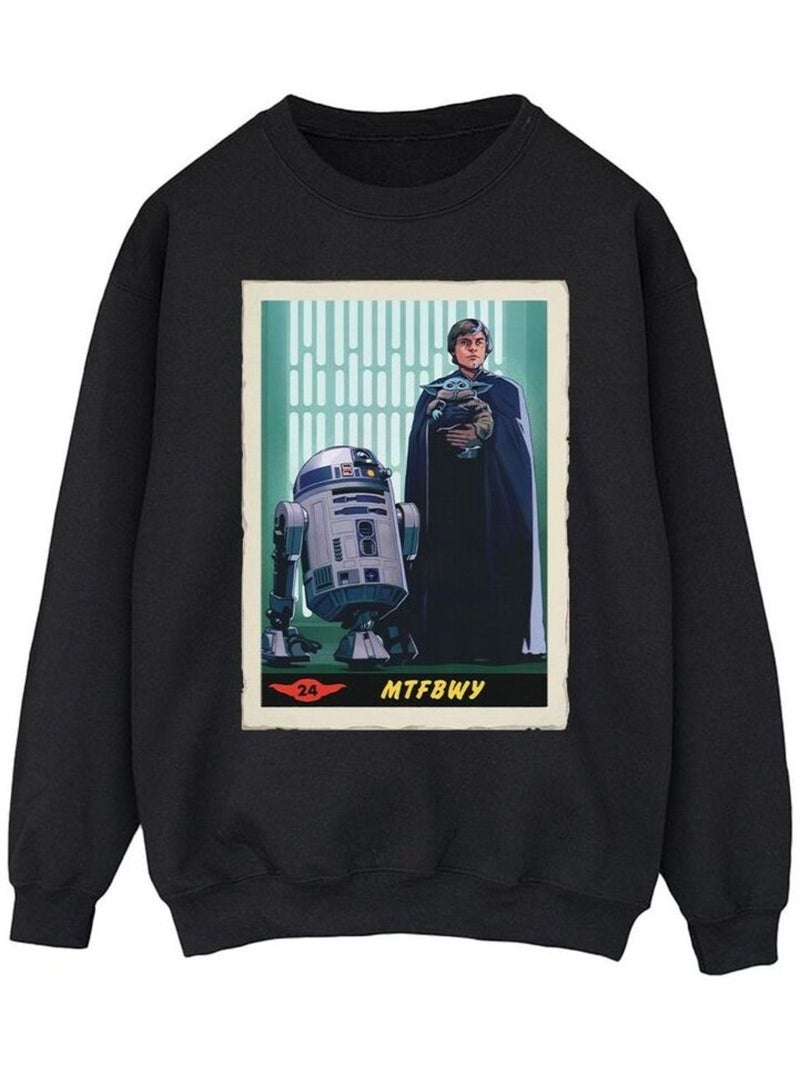 Star Wars - Sweat THE MANDALORIAN MTFBWY Noir - Kiabi