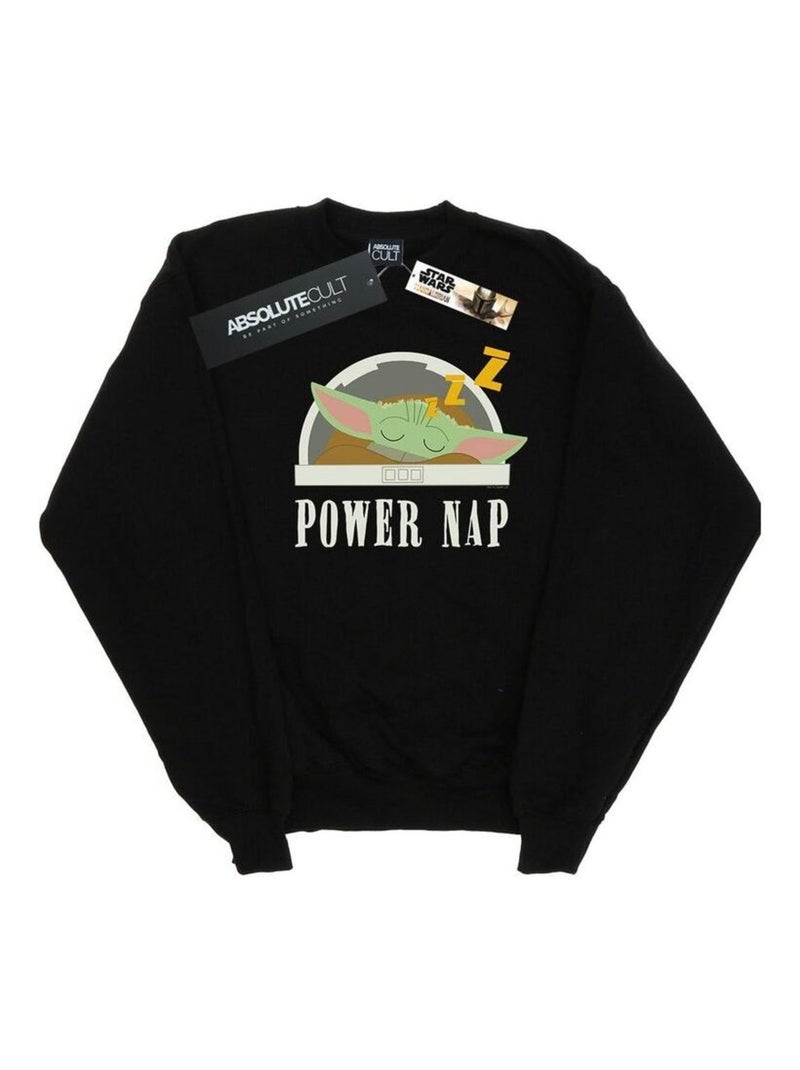 Star Wars - Sweat THE MANDALORIAN POWER NAP CHILD Noir - Kiabi