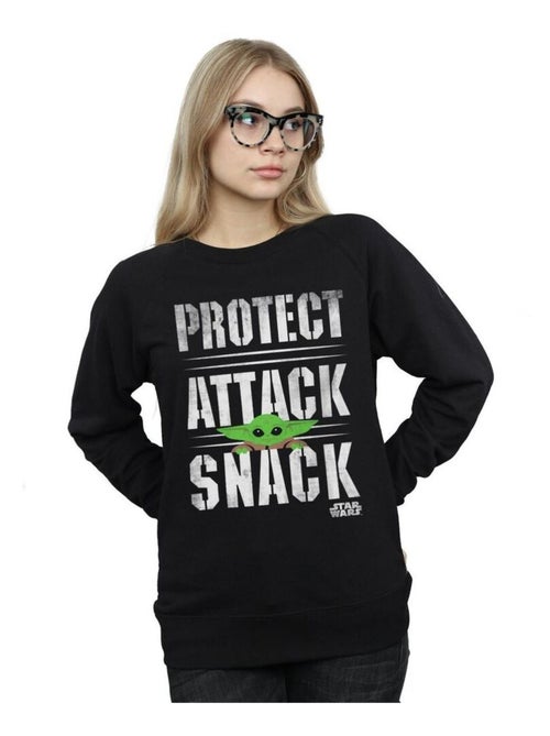 Star Wars - Sweat THE MANDALORIAN PROTECT ATTACK SNACK - Kiabi