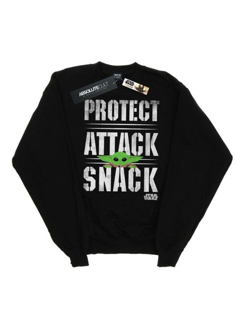 Star Wars - Sweat THE MANDALORIAN PROTECT ATTACK SNACK - Kiabi Star Wars - Sweat THE MANDALORIAN PROTECT ATTACK SNACK - Kiabi