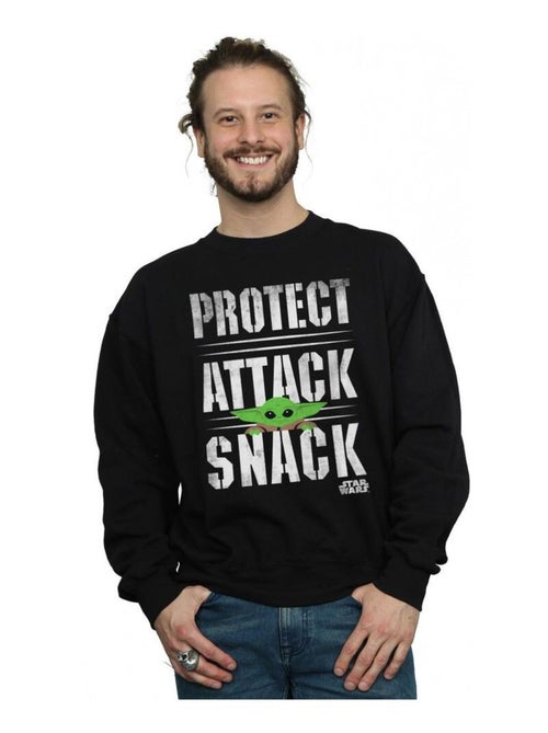 Star Wars - Sweat THE MANDALORIAN PROTECT ATTACK SNACK - Kiabi Star Wars - Sweat THE MANDALORIAN PROTECT ATTACK SNACK - Kiabi