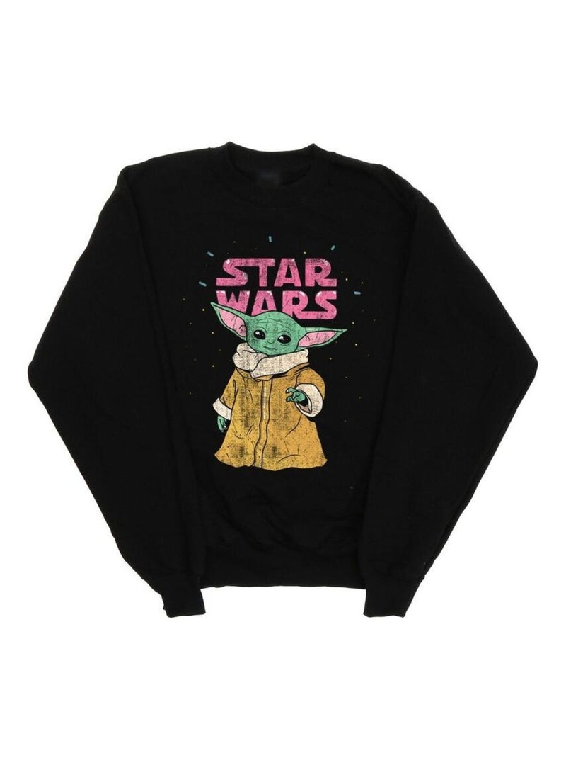 Star Wars - Sweat THE MANDALORIAN THE CHILD Noir - Kiabi