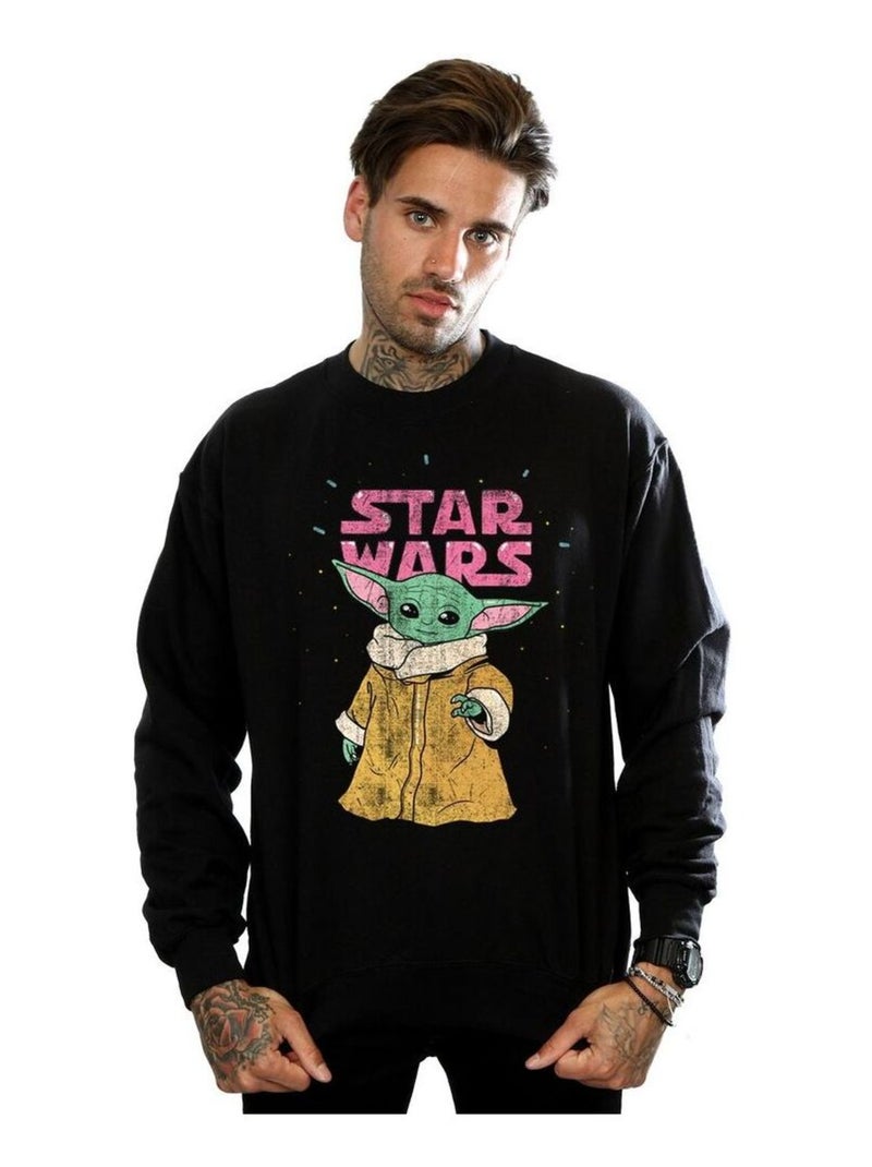 Star Wars - Sweat THE MANDALORIAN THE CHILD Noir - Kiabi