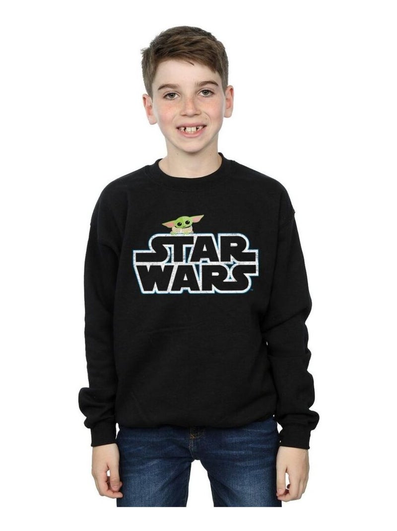Star Wars - Sweat THE MANDALORIAN THE CHILD Noir - Kiabi