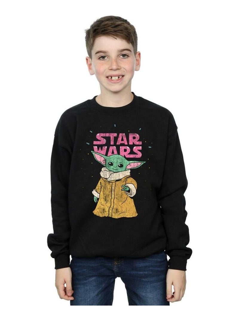 Star Wars - Sweat THE MANDALORIAN THE CHILD Noir - Kiabi