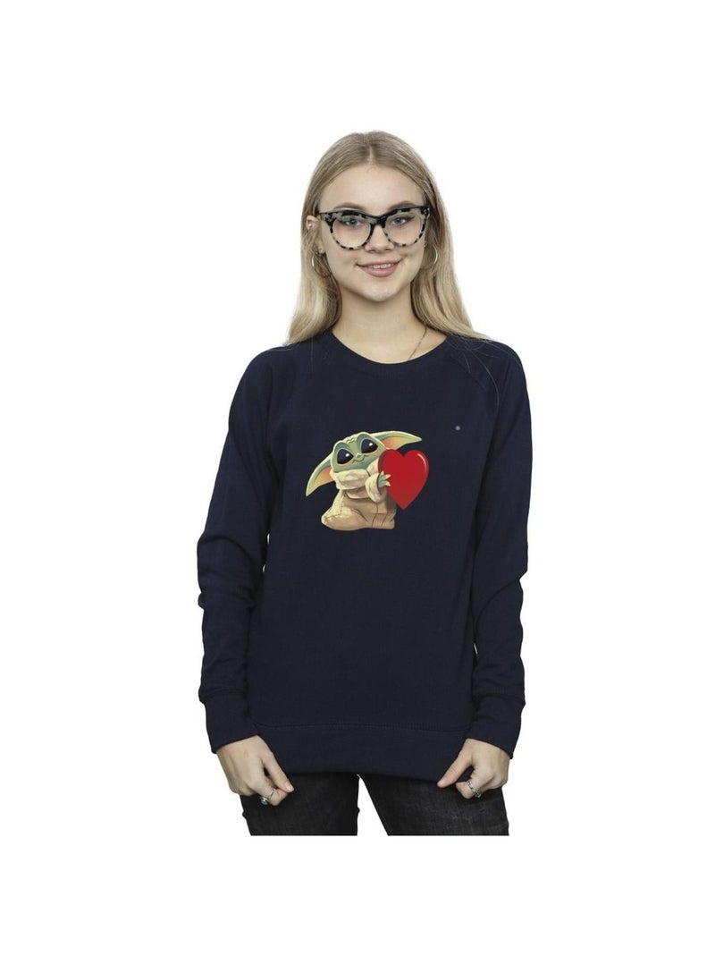 Star Wars - Sweat THE MANDALORIAN THE KIDS WITH HEART Bleu marine - Kiabi