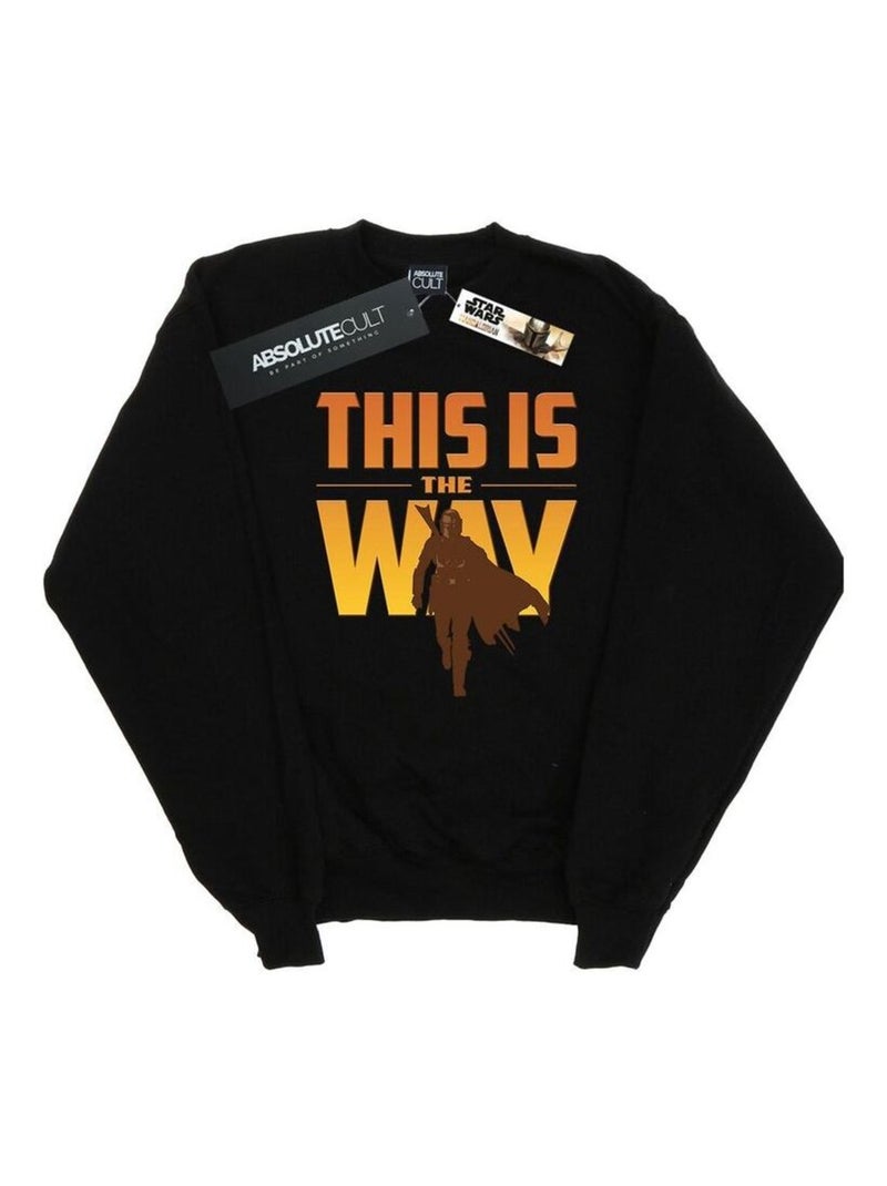 Star Wars - Sweat THE MANDALORIAN THIS IS THE WAY Noir - Kiabi