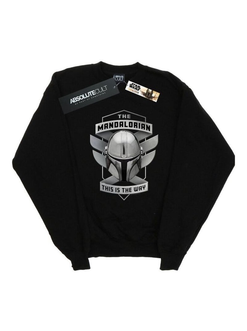 Star Wars - Sweat THE MANDALORIAN THIS IS THE WAY Noir - Kiabi