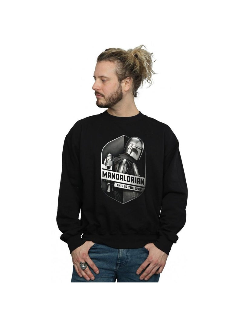 Star Wars - Sweat THE MANDALORIAN THIS WAY Noir - Kiabi