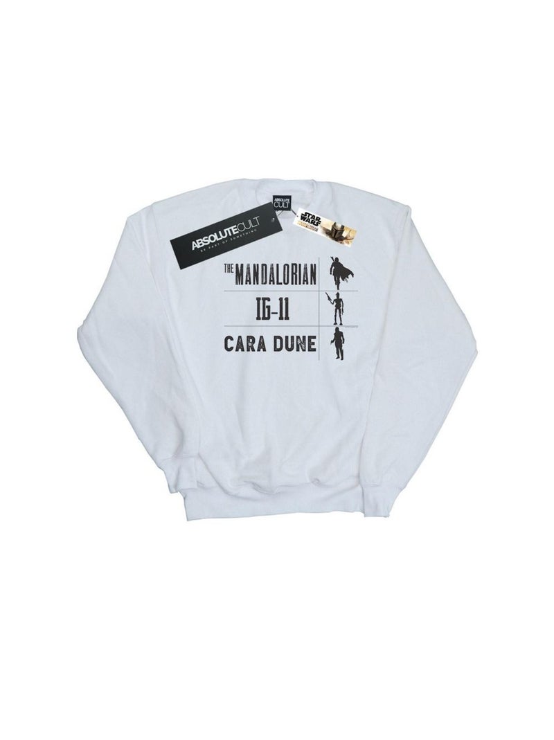 Star Wars - Sweat THE MANDALORIAN WARRIORS Blanc - Kiabi
