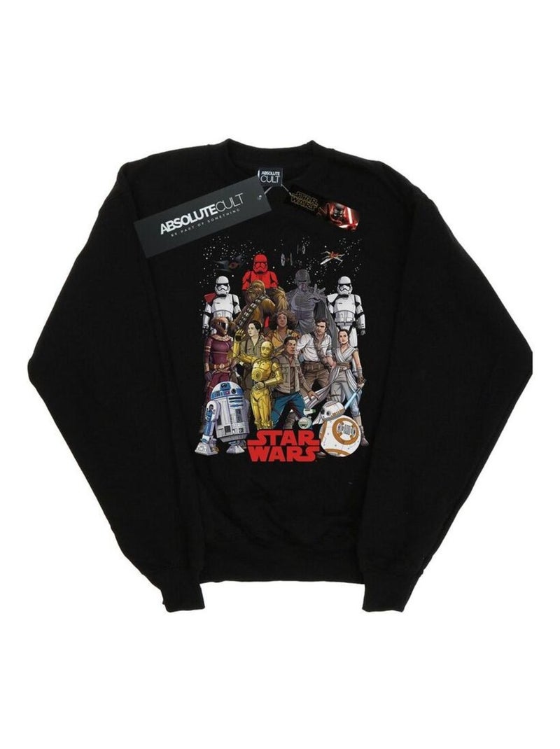 Star Wars - Sweat THE RISE OF SKYWALKER Noir - Kiabi