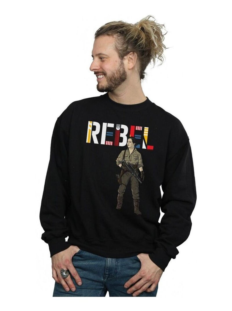 Star Wars - Sweat THE RISE OF SKYWALKER REBEL Noir - Kiabi