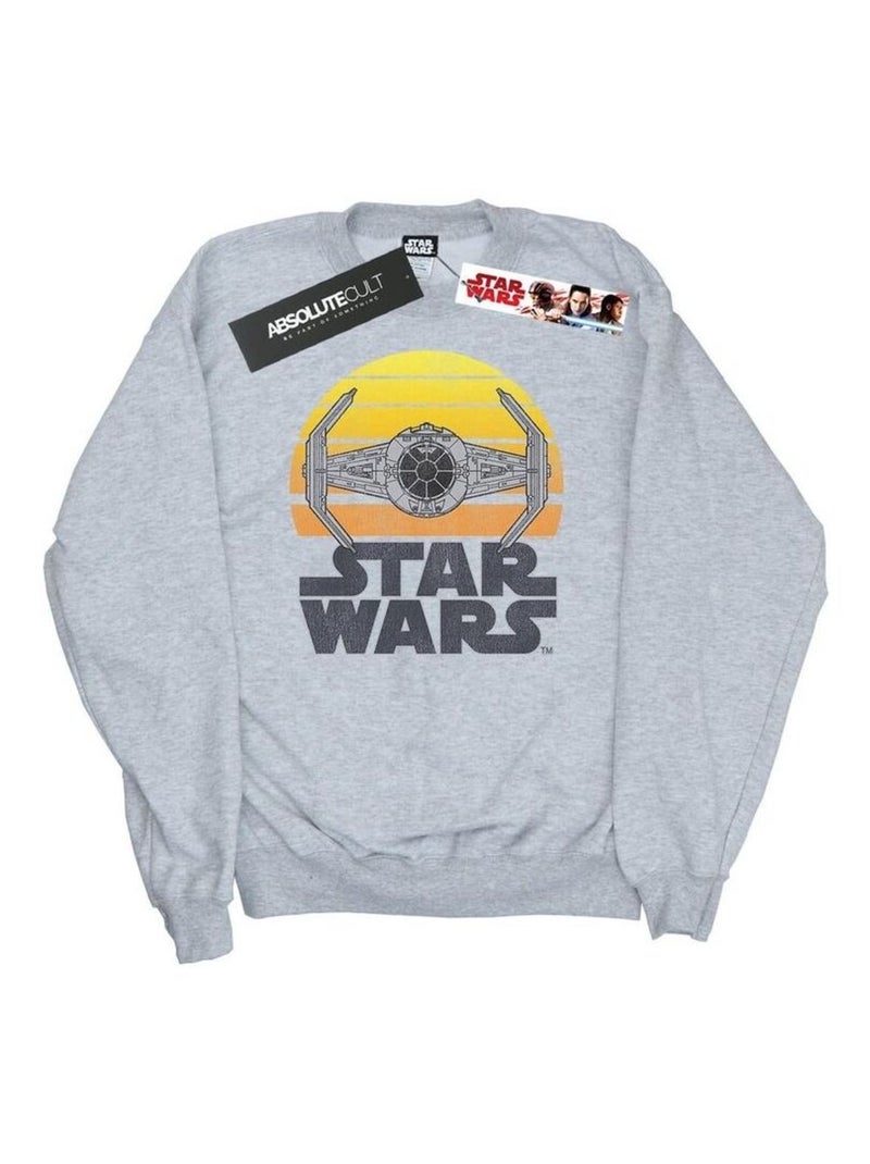 Star Wars - Sweat TIE FIGHTER Gris chiné - Kiabi