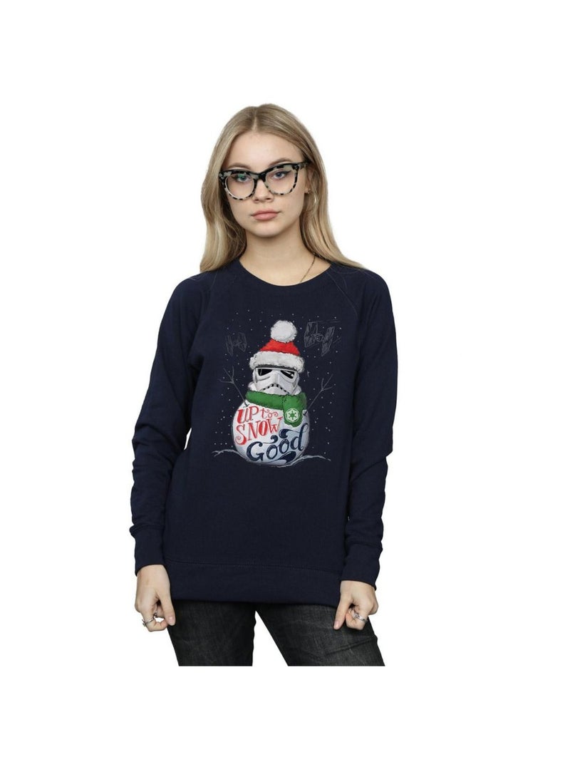 Star Wars - Sweat UP TO SNOW GOOD Bleu marine - Kiabi