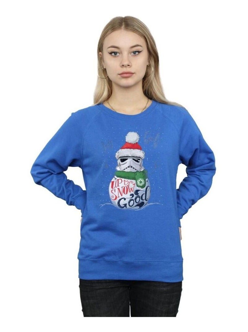 Star Wars - Sweat UP TO SNOW GOOD Bleu roi - Kiabi
