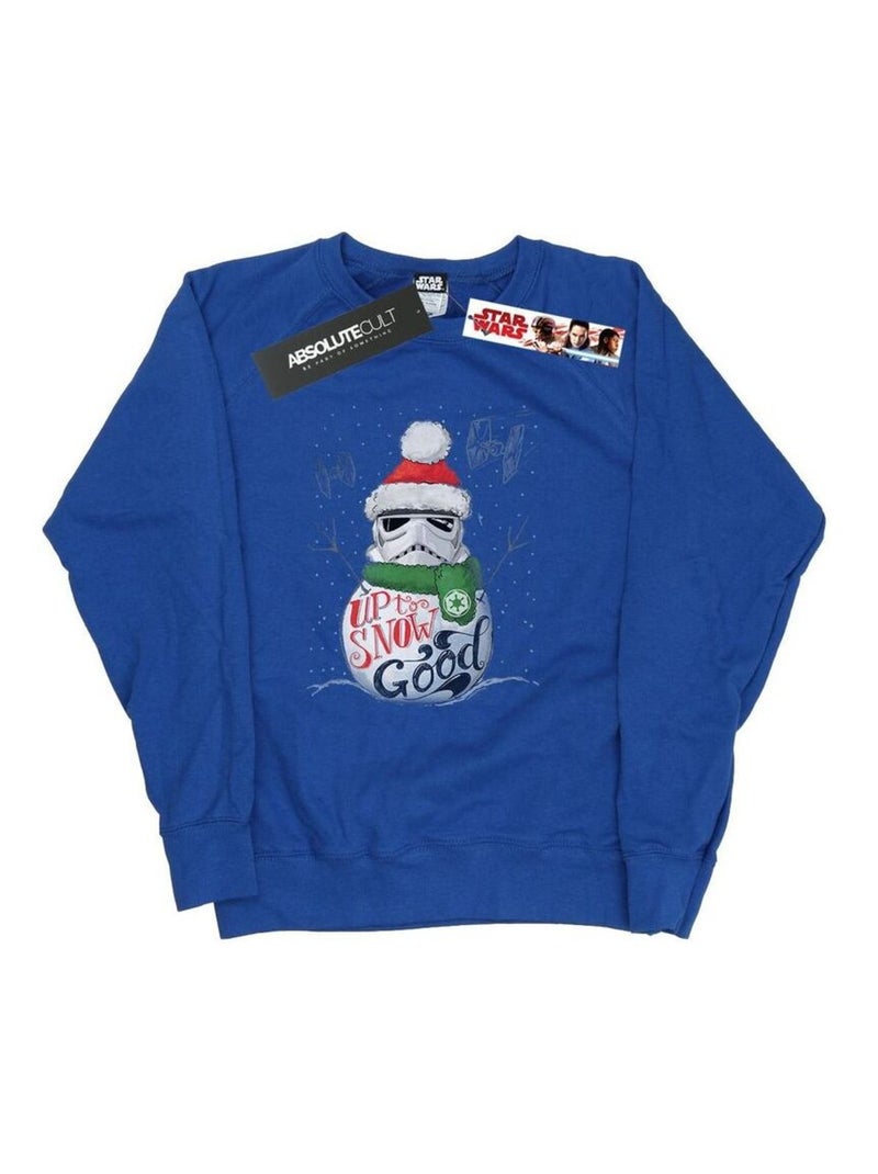 Star Wars - Sweat UP TO SNOW GOOD Bleu roi - Kiabi
