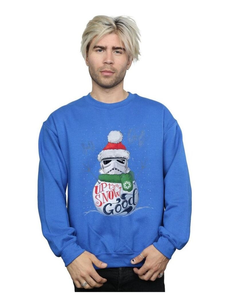 Star Wars - Sweat UP TO SNOW GOOD Bleu roi - Kiabi