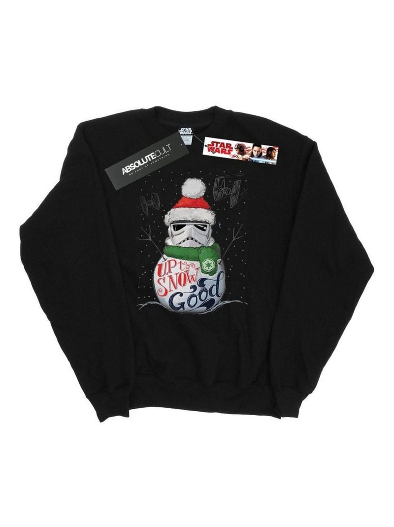 Star Wars - Sweat UP TO SNOW GOOD Noir - Kiabi