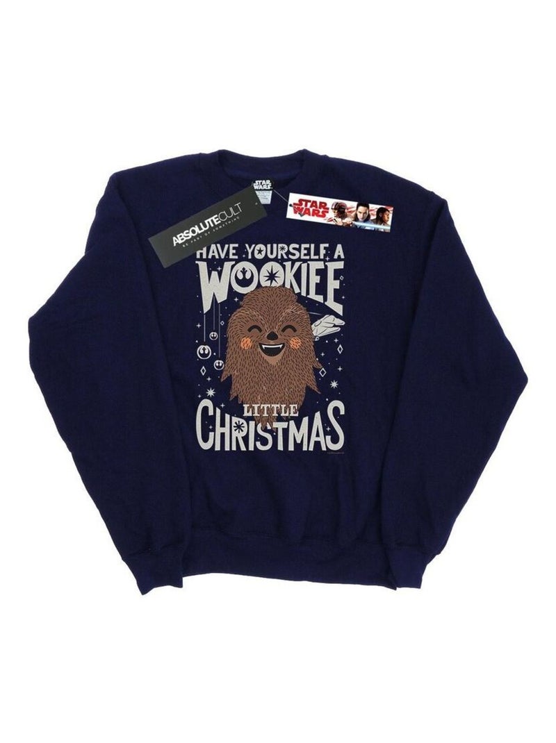 Star Wars - Sweat WOOKIEE LITTLE Bleu marine - Kiabi
