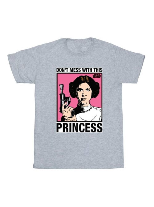 Star Wars - T-shirt A NEW HOPE DON'T MESS WITH PRINCESS - Kiabi Star Wars - T-shirt A NEW HOPE DON'T MESS WITH PRINCESS - Kiabi