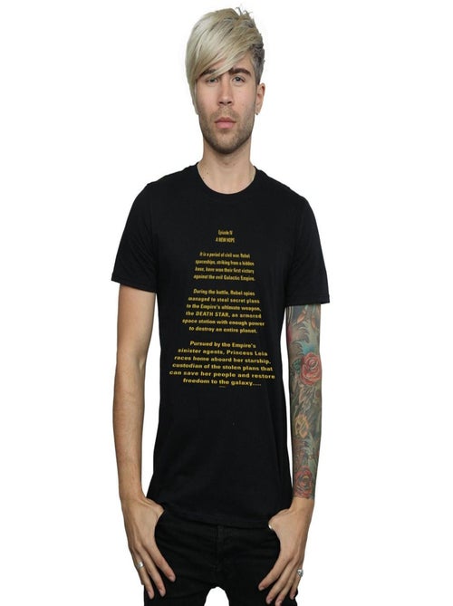 Star Wars - T-shirt A NEW HOPE OPENING CRAWL - Kiabi Star Wars - T-shirt A NEW HOPE OPENING CRAWL - Kiabi