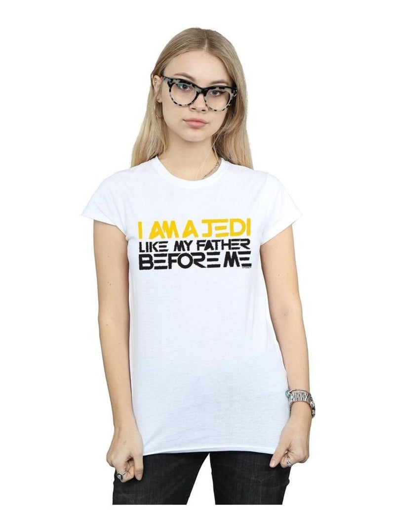 Star Wars - T-shirt AM A JEDI Blanc - Kiabi