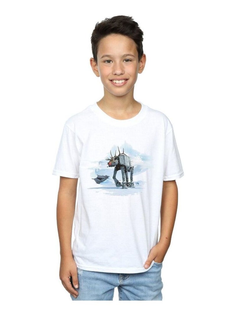 Star Wars - T-shirt AT-AT Blanc - Kiabi