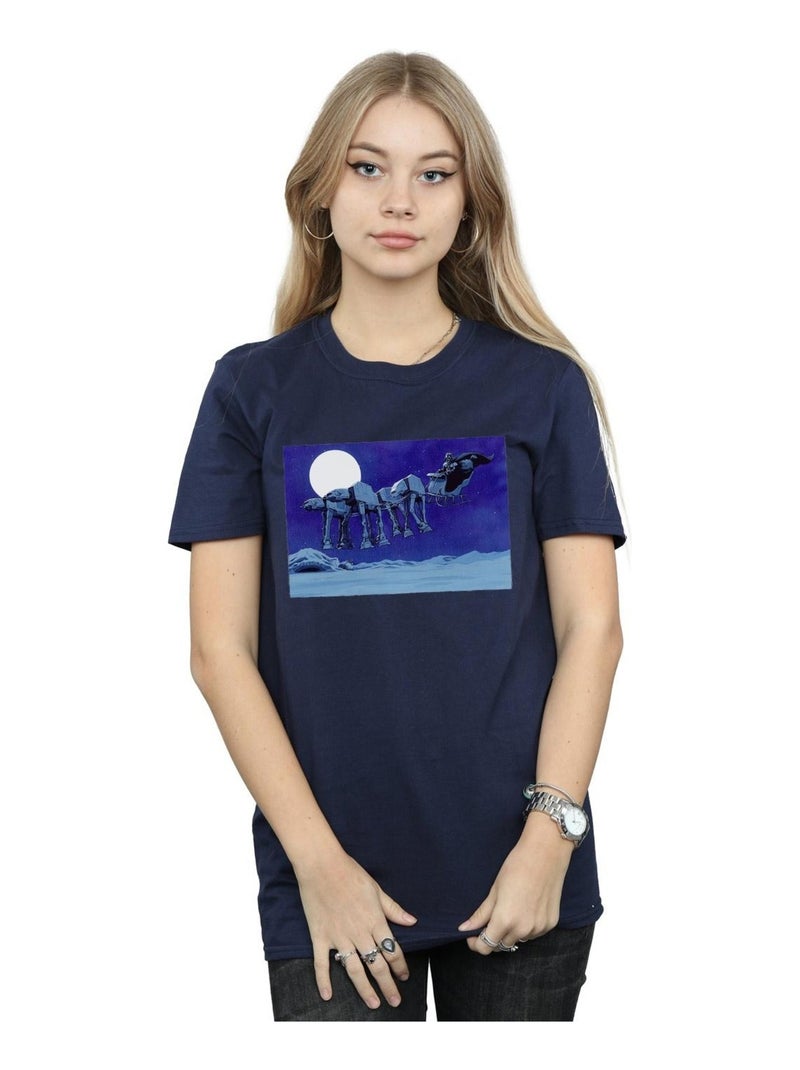 Star Wars - T-shirt AT-AT Bleu marine - Kiabi