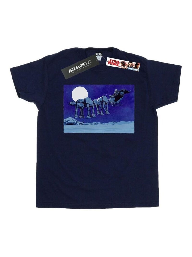Star Wars - T-shirt AT-AT Bleu marine - Kiabi