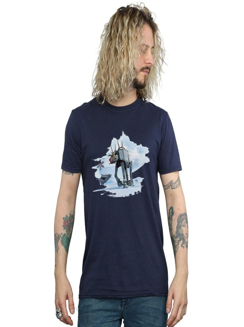 Star Wars - T-shirt AT-AT Bleu marine - Kiabi