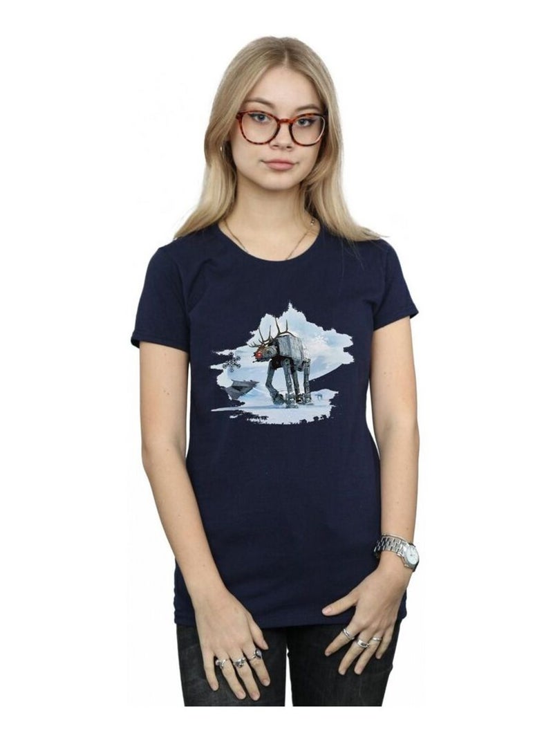 Star Wars - T-shirt AT-AT Bleu marine - Kiabi
