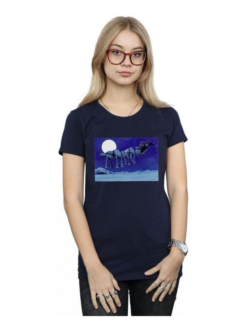 Star Wars - T-shirt AT-AT Bleu marine - Kiabi