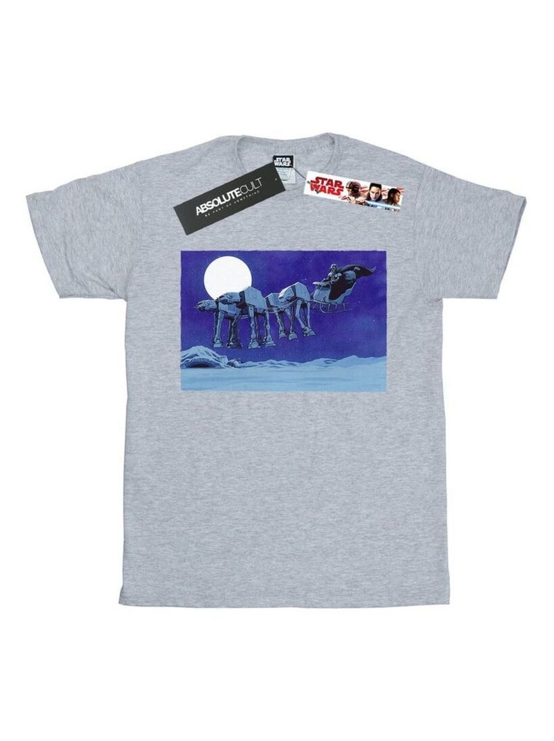 Star Wars - T-shirt AT-AT Gris chiné - Kiabi