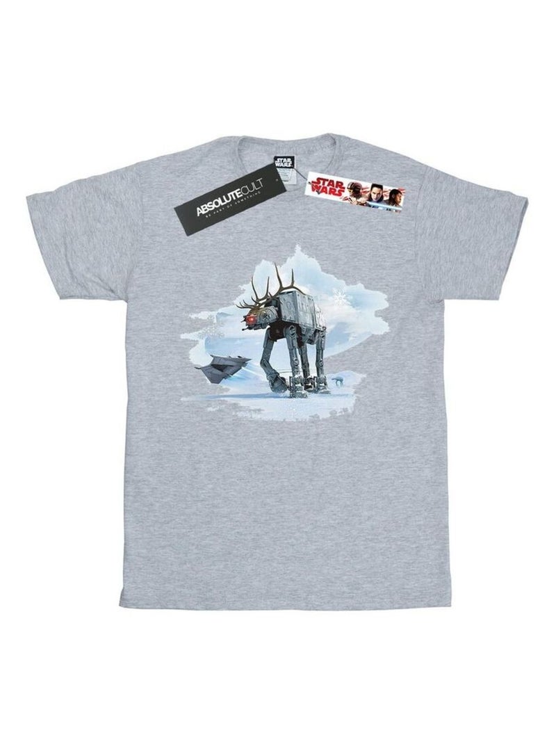 Star Wars - T-shirt AT-AT Gris chiné - Kiabi