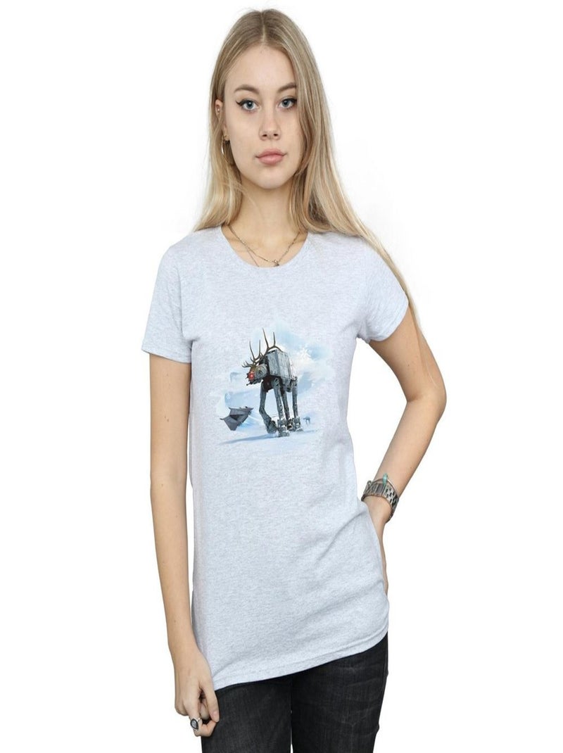 Star Wars - T-shirt AT-AT Gris chiné - Kiabi
