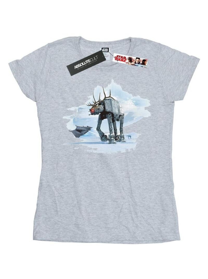 Star Wars - T-shirt AT-AT Gris chiné - Kiabi