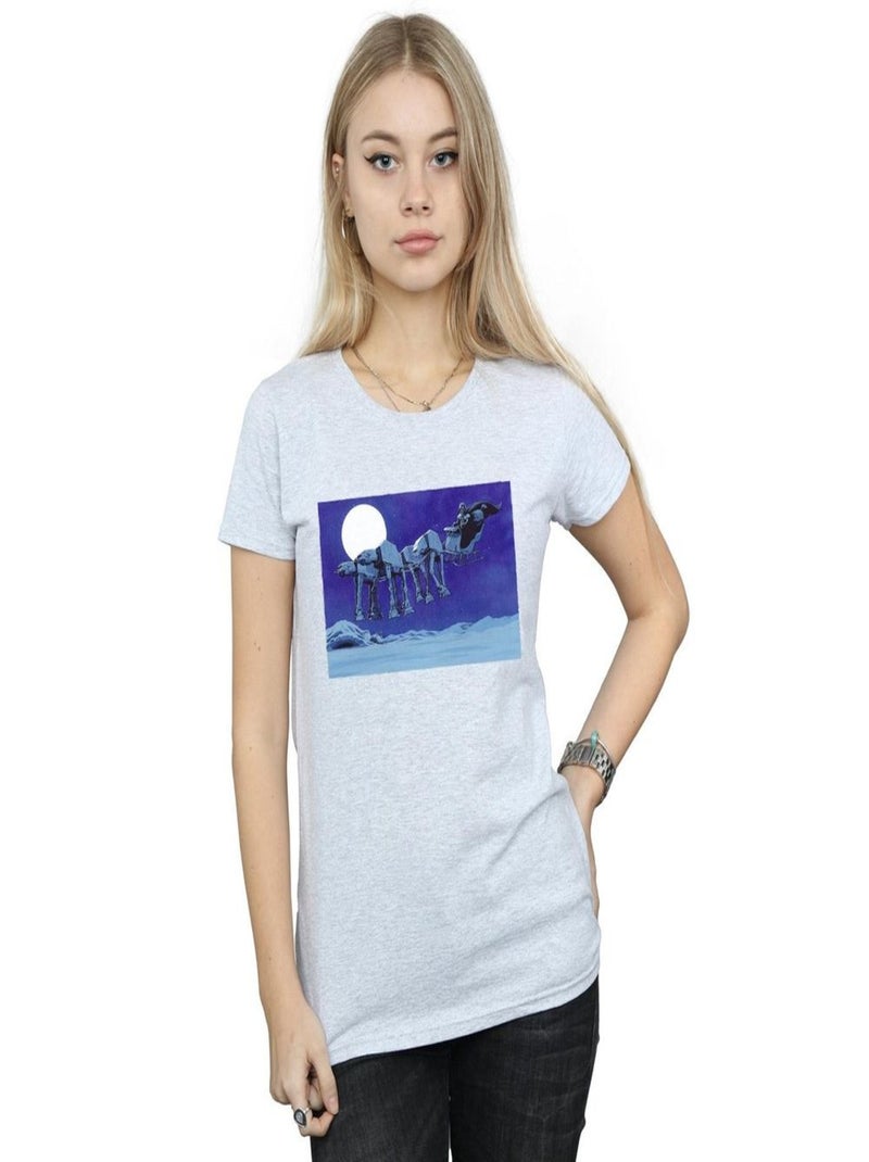 Star Wars - T-shirt AT-AT Gris chiné - Kiabi