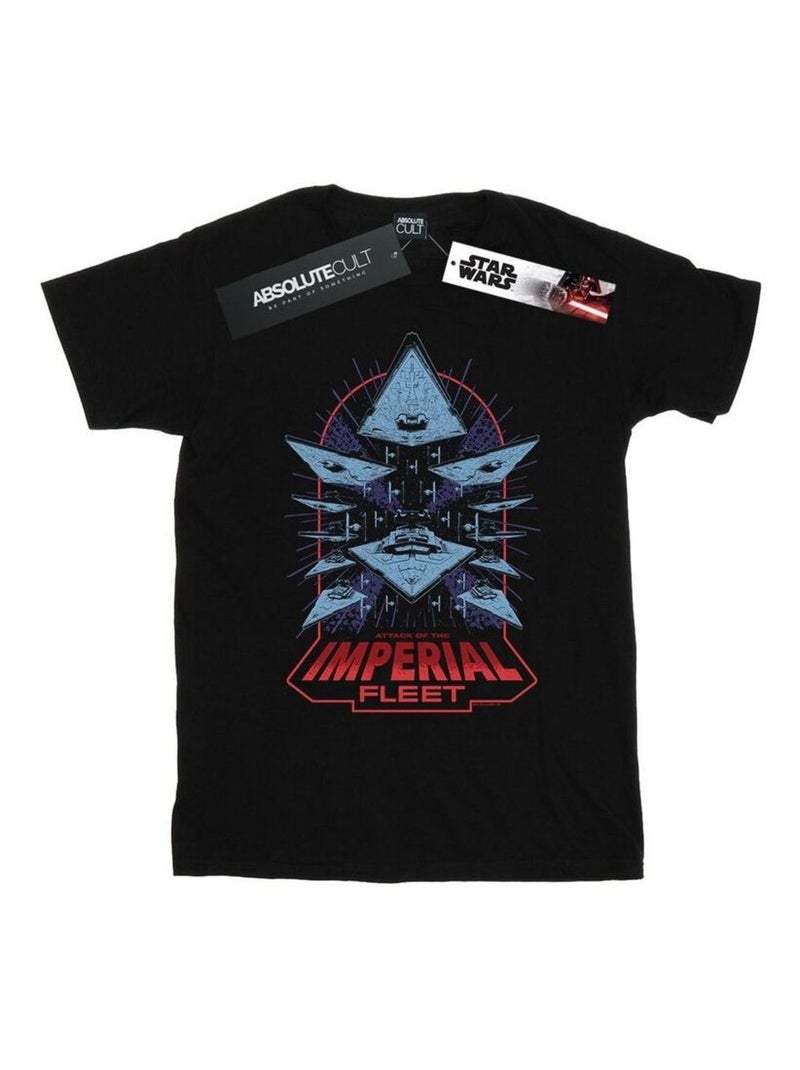 Star Wars - T-shirt ATTACK OF THE IMPERIAL FLEET Noir - Kiabi