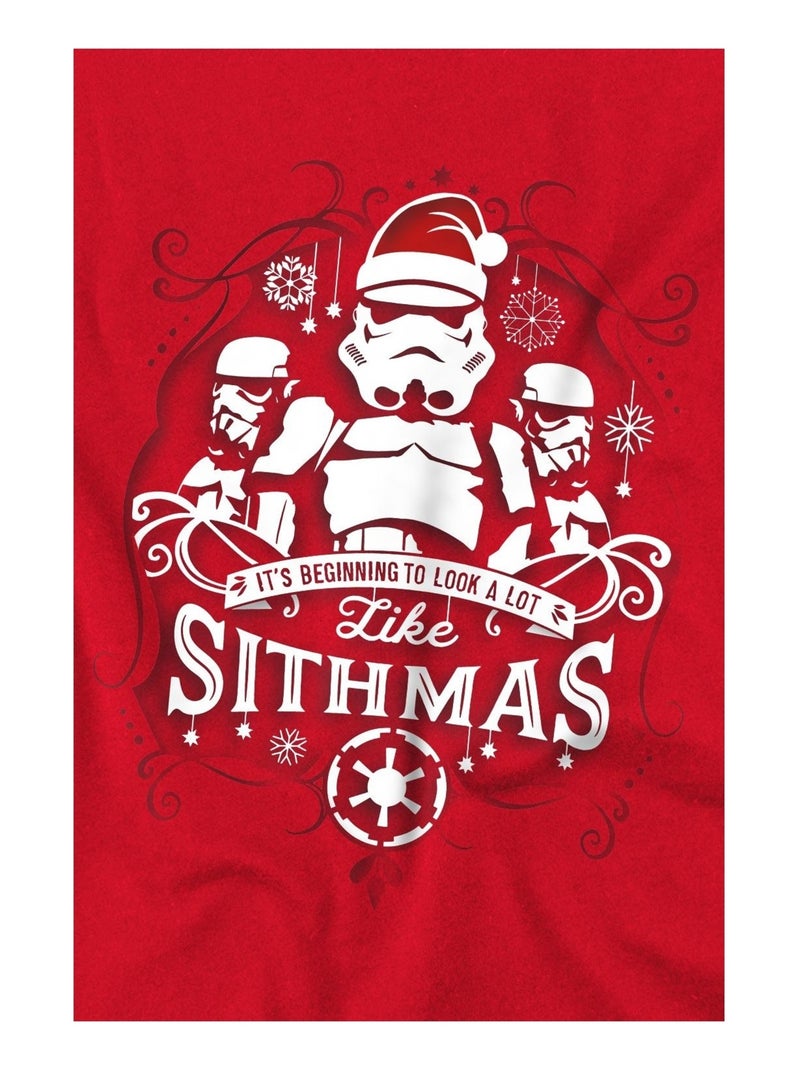 Star Wars - T-shirt BEGINNING TO LOOK A LOT LIKE SITHMUS Rouge - Kiabi