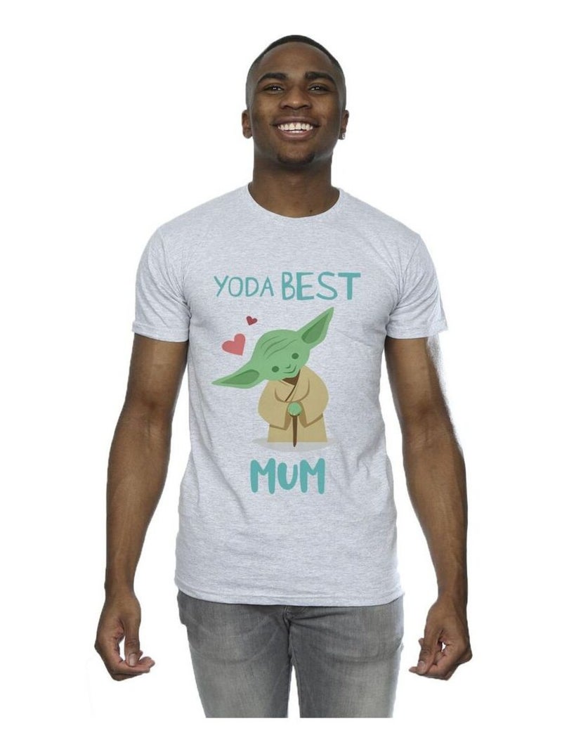 Star Wars - T-shirt BEST MUM Gris chiné - Kiabi