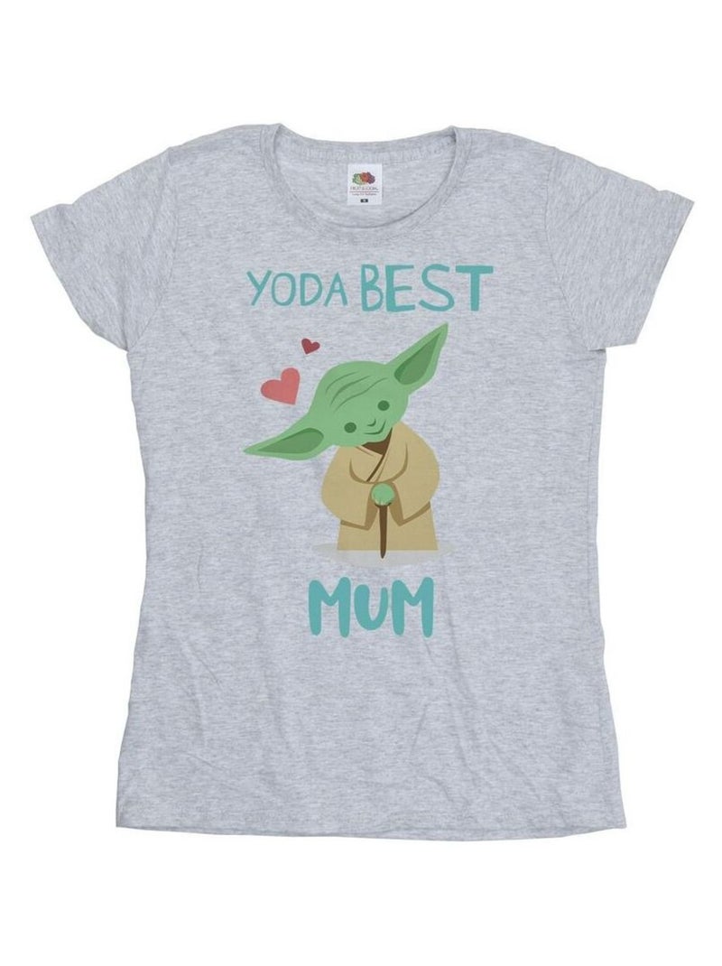 Star Wars - T-shirt BEST MUM Gris chiné - Kiabi