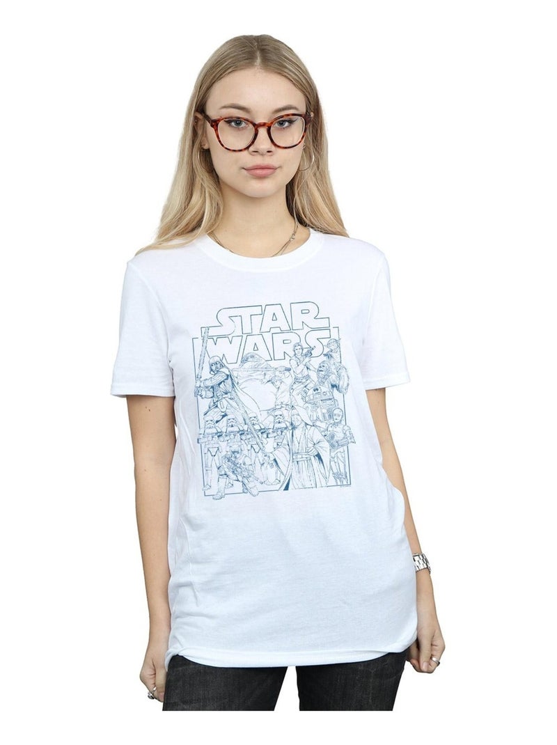 Star Wars - T-shirt Blanc - Kiabi