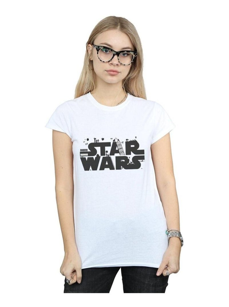 Star Wars - T-shirt Blanc - Kiabi