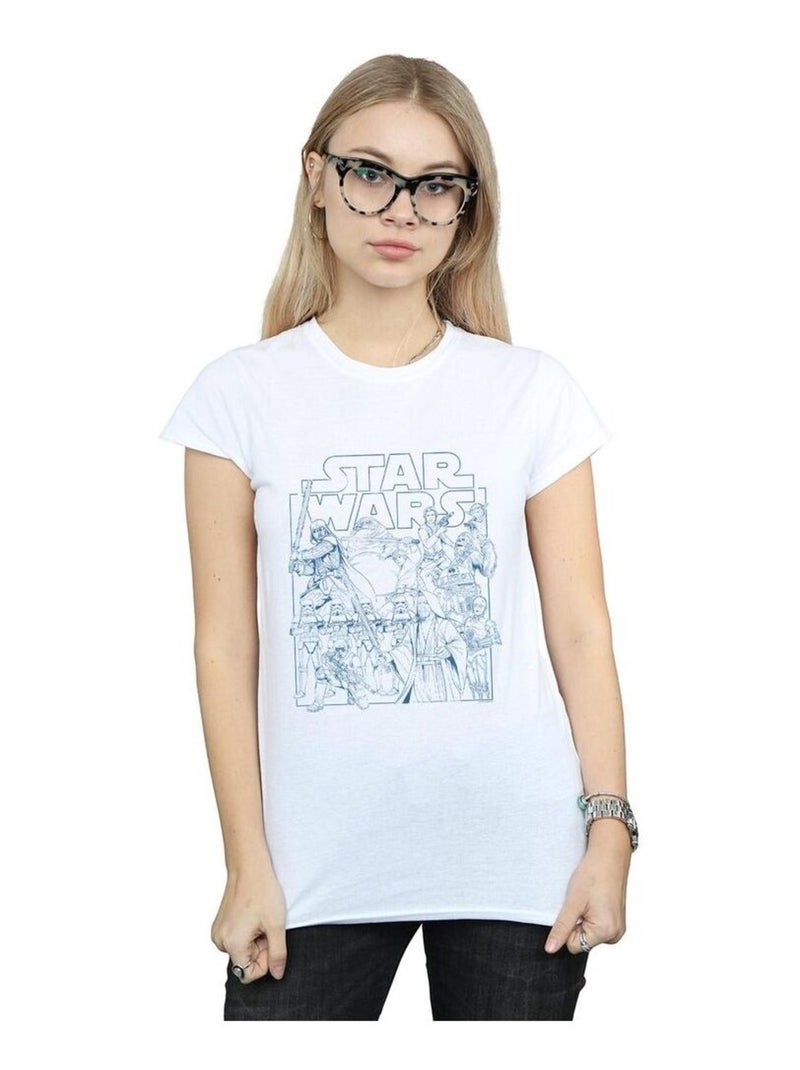Star Wars - T-shirt Blanc - Kiabi